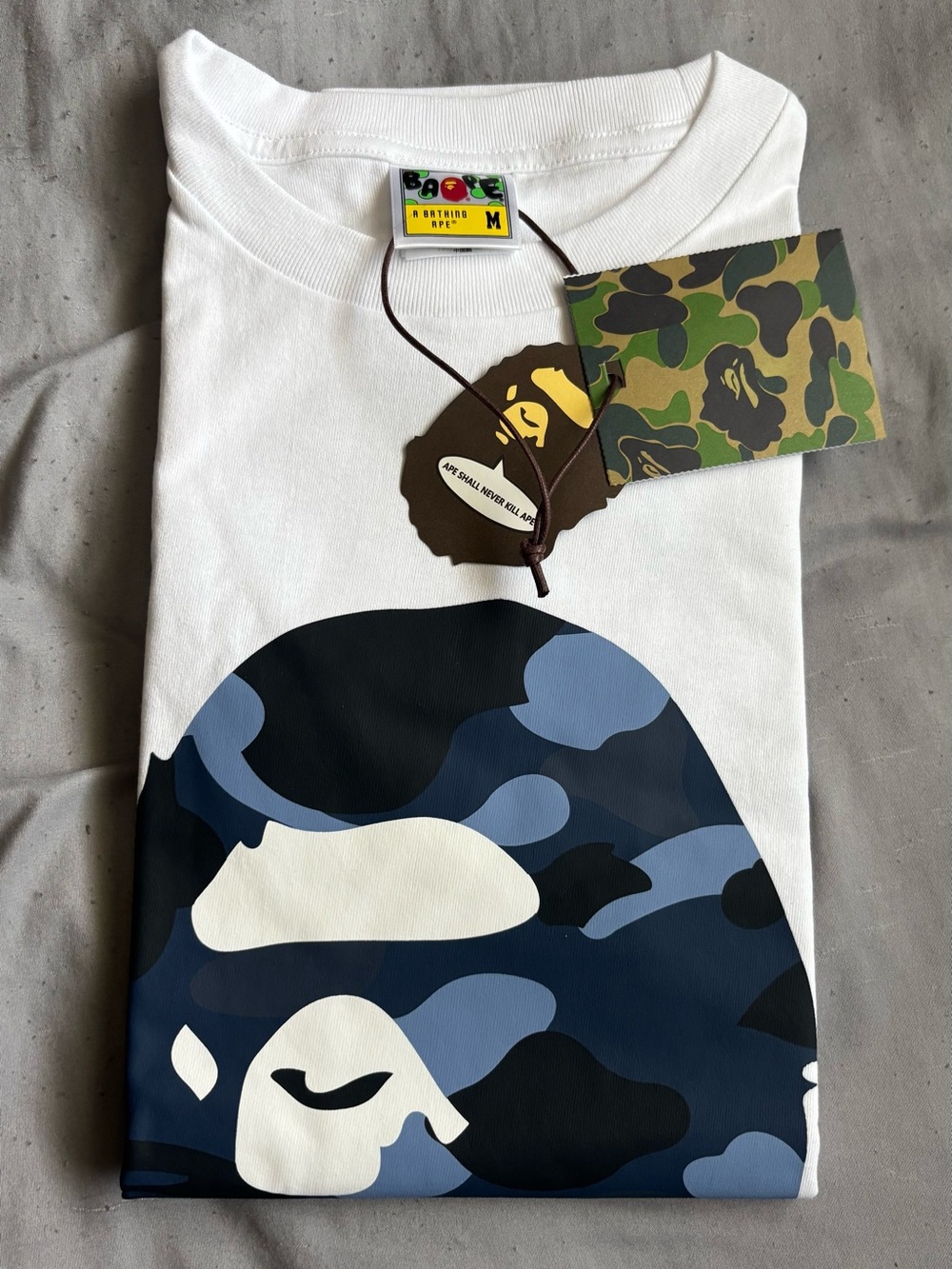 Blue and black Ape head T Shirt, buy 2 for 20% off one